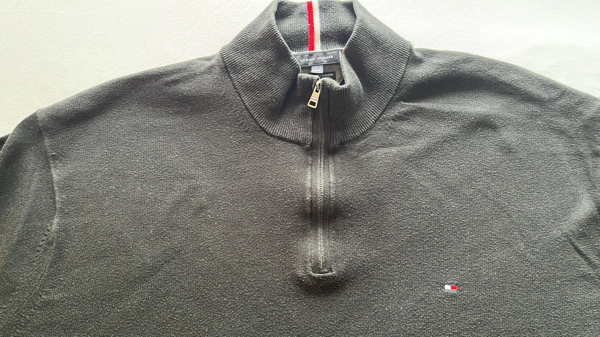 Zwarte Hilfiger trui maat 4 XL, Ophalen of Verzenden, Zo goed als nieuw, Maat 56/58 (XL), Zwart