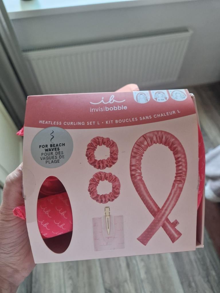 Invisibobble Heatless Curling Set L - Krullen zonder hitte, Ophalen of Verzenden, Zo goed als nieuw, Krultang of Stijltang