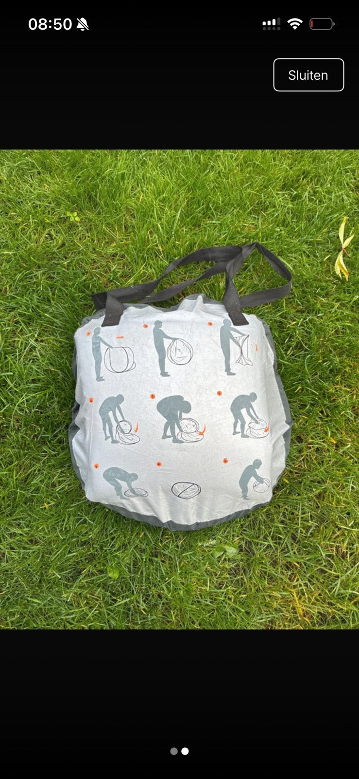 DERYAN Baby Luxe Silver/Zilver slaaptentje / reisbedje, Ophalen of Verzenden, Zo goed als nieuw, Reisbedje