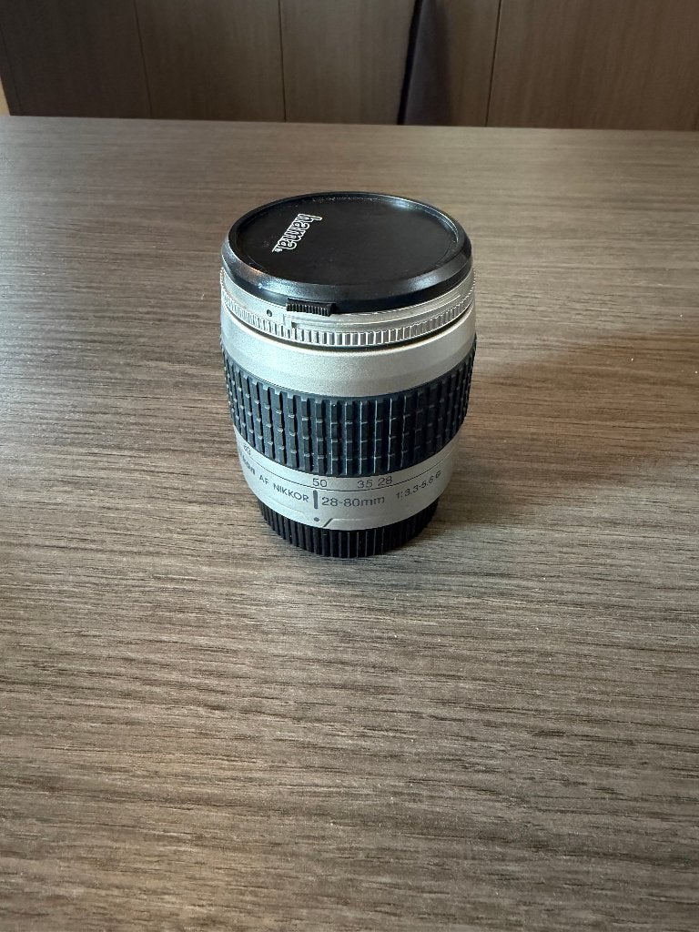 Nikon AF Nikkor 28-80mm f/3.3-5.6 G zilver, Nikon F-vatting, Gebruikt, 80 mm, Nikon, Zoom