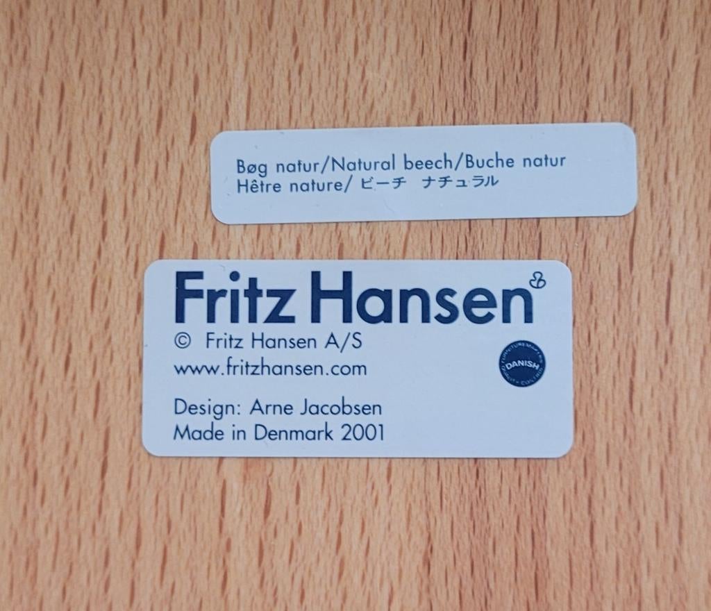 Fritz Hansen vier vlinderstoelen, Huis en Inrichting, Stoelen, Ophalen of Verzenden, Gebruikt, Hout, Vier