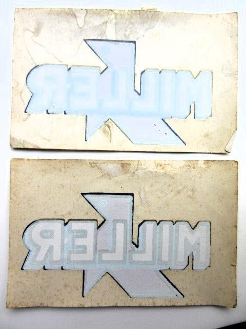 Transfer stickers motorfiets - Mondial Miller sticker, Ophalen of Verzenden, Zo goed als nieuw