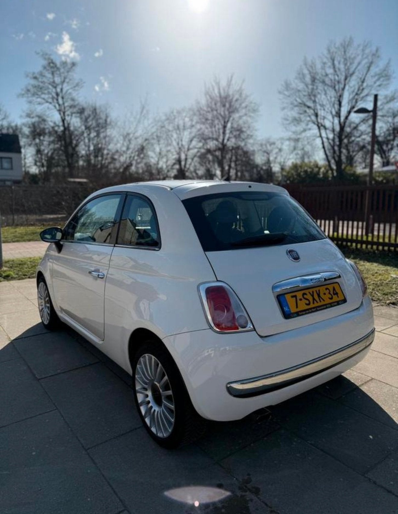 Fiat 500 0.9 Twinair 2013 Wit, Auto's, Voorwielaandrijving, 31 €/maand, Origineel Nederlands, Handgeschakeld