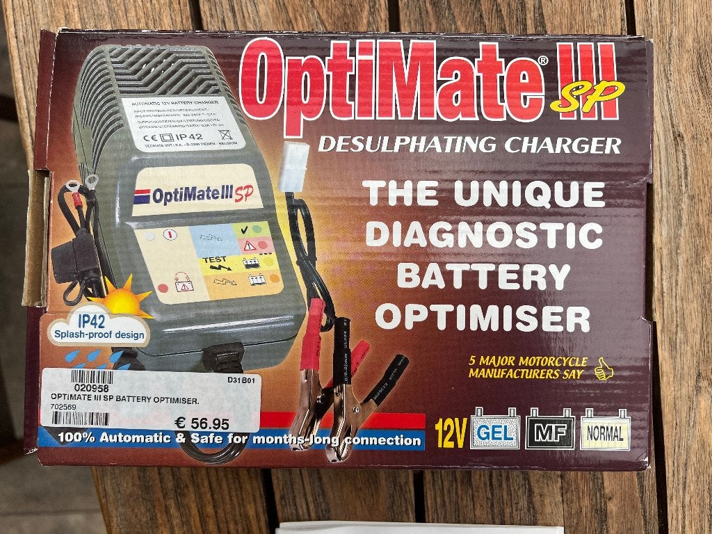 OptiMate III SP – batterij oplader, Ophalen of Verzenden, Gebruikt