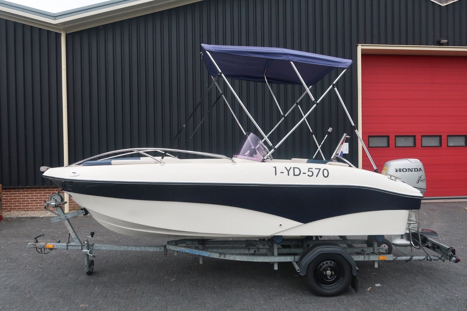 nette corsiva sport 475 met trailer!, Ophalen, Gebruikt, Buitenboordmotor, 50 tot 70 pk