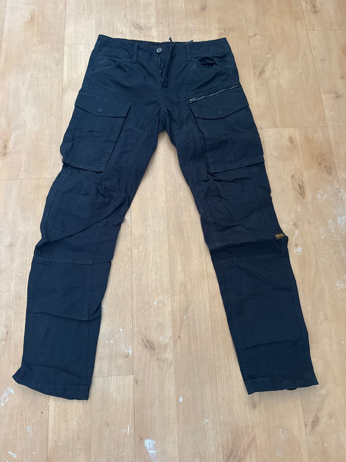 G-Star RAW cargo broek - blauw - Maat 30/34, Ophalen of Verzenden, Zo goed als nieuw, Overige maten, Blauw