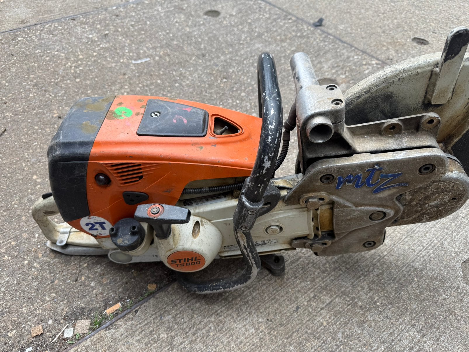 Stihl Ts 800 bandenzaag 2 x, Ophalen of Verzenden, Zo goed als nieuw, 1000 watt of meer