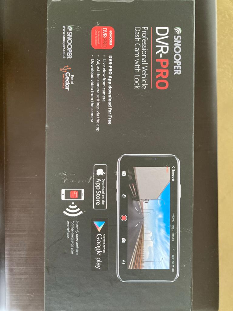 Snooper Pro Dashcam voor auto/ camper/ vrachtwagen, Overige merken, Full HD, Nieuw, Ophalen of Verzenden