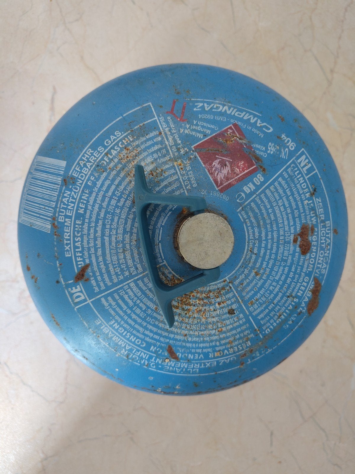 Campinggaz Fles Maat 904 (leeg), Ophalen