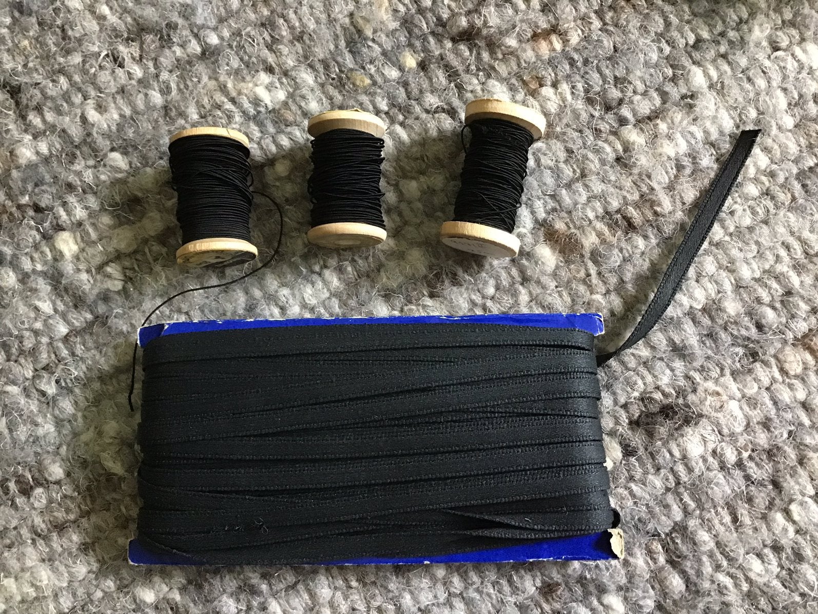 3x Amann koordgaren en zoomband - retro/vintage, Ophalen of Verzenden