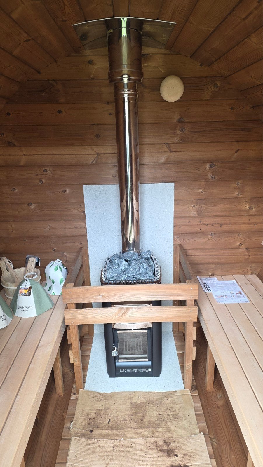 2M Barrel Sauna Gratis Levering en Plaatsing - 10% KORTING, Sport en Fitness, Sauna, Ophalen of Verzenden, Nieuw, Complete sauna