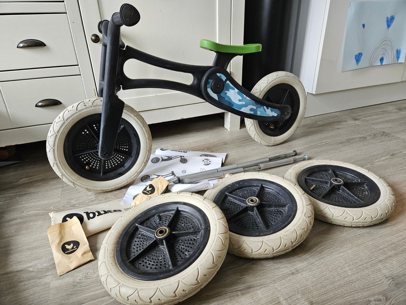Wishbone Bike 3-in-1 loopfiets - gerecyclede editie, Ophalen, Gebruikt, Minder dan 16 inch, Wishbonebike