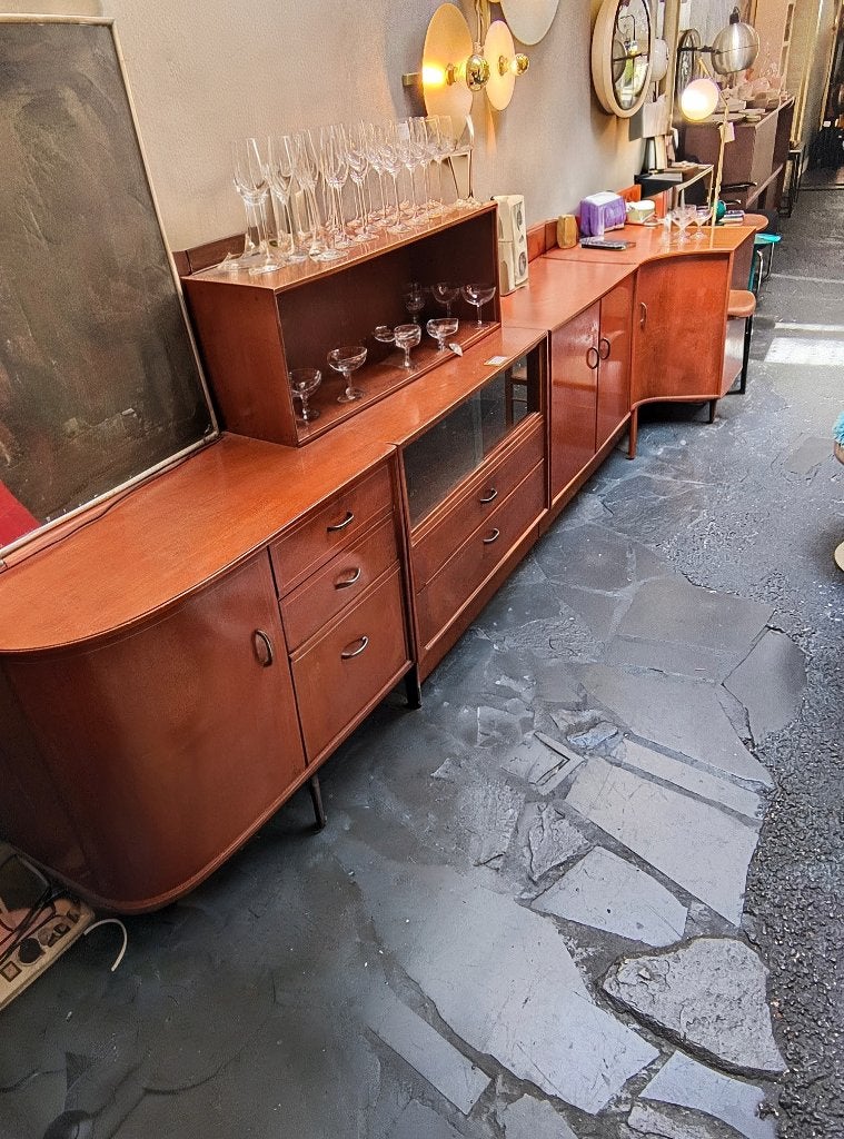 Formule meubel dressoir Dutch design Multilux, Gebruikt, Met deur(en), Dutch design Mid century modern, Teakhout