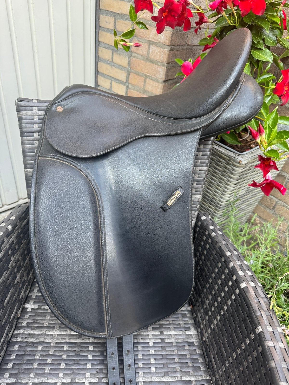 Wintec dressuurzadel 16,5 inch zwart, Dieren en Toebehoren, Ophalen, Gebruikt, Dressuur, Wintec