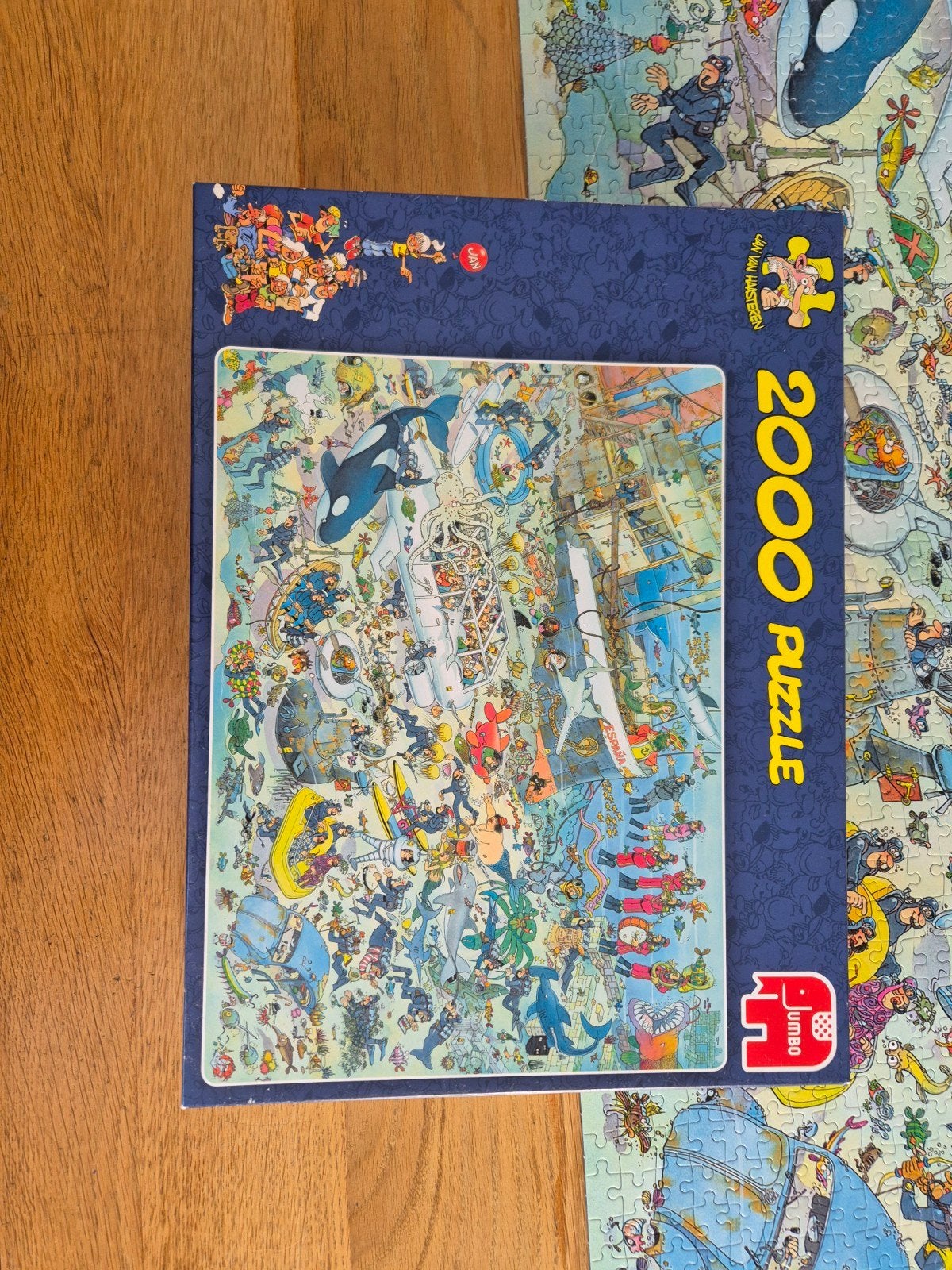 Jan van Haasteren puzzel 2000st. Pret onder water compleet, Ophalen, Meer dan 1500 stukjes, Zo goed als nieuw, Legpuzzel