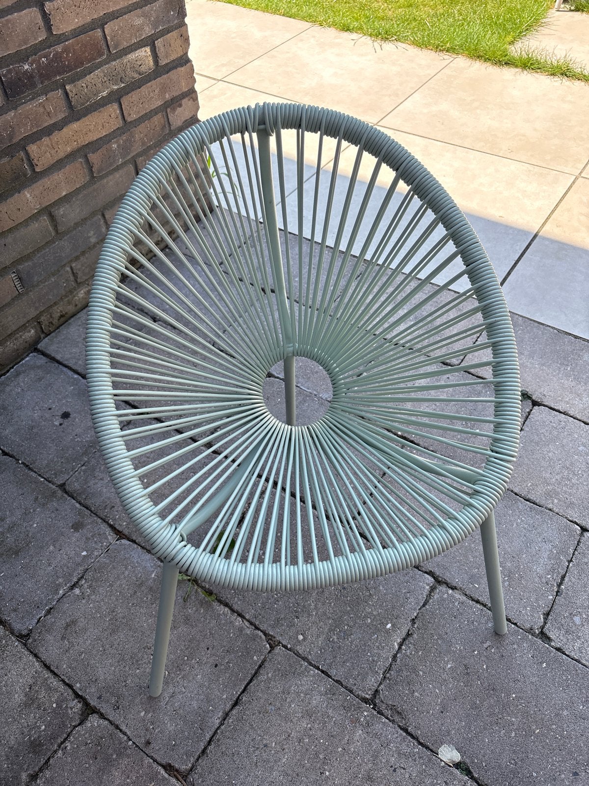 Kwantum tuinstoeltje mintgroen voor kinderen, Ophalen, Zo goed als nieuw, Kunststof