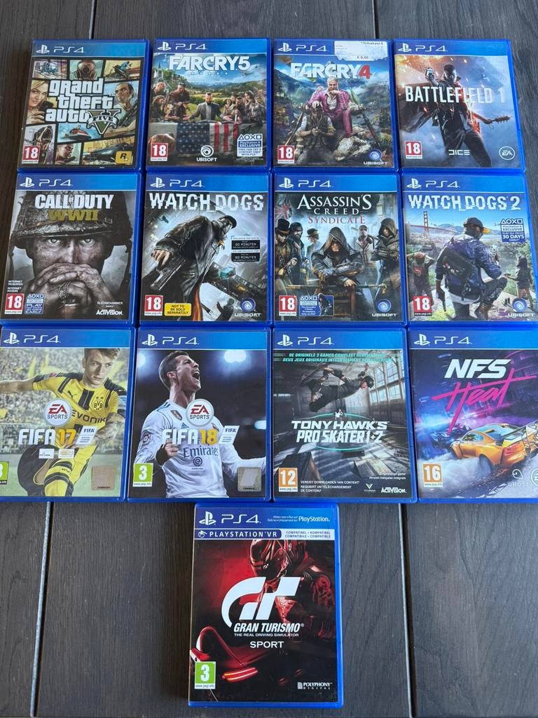 13 PS4 games te koop,GTA, Call of Duty, Far Cry, NFS + meer, Spelcomputers en Games, Games | Sony PlayStation Vita, Gebruikt, Vanaf 18 jaar