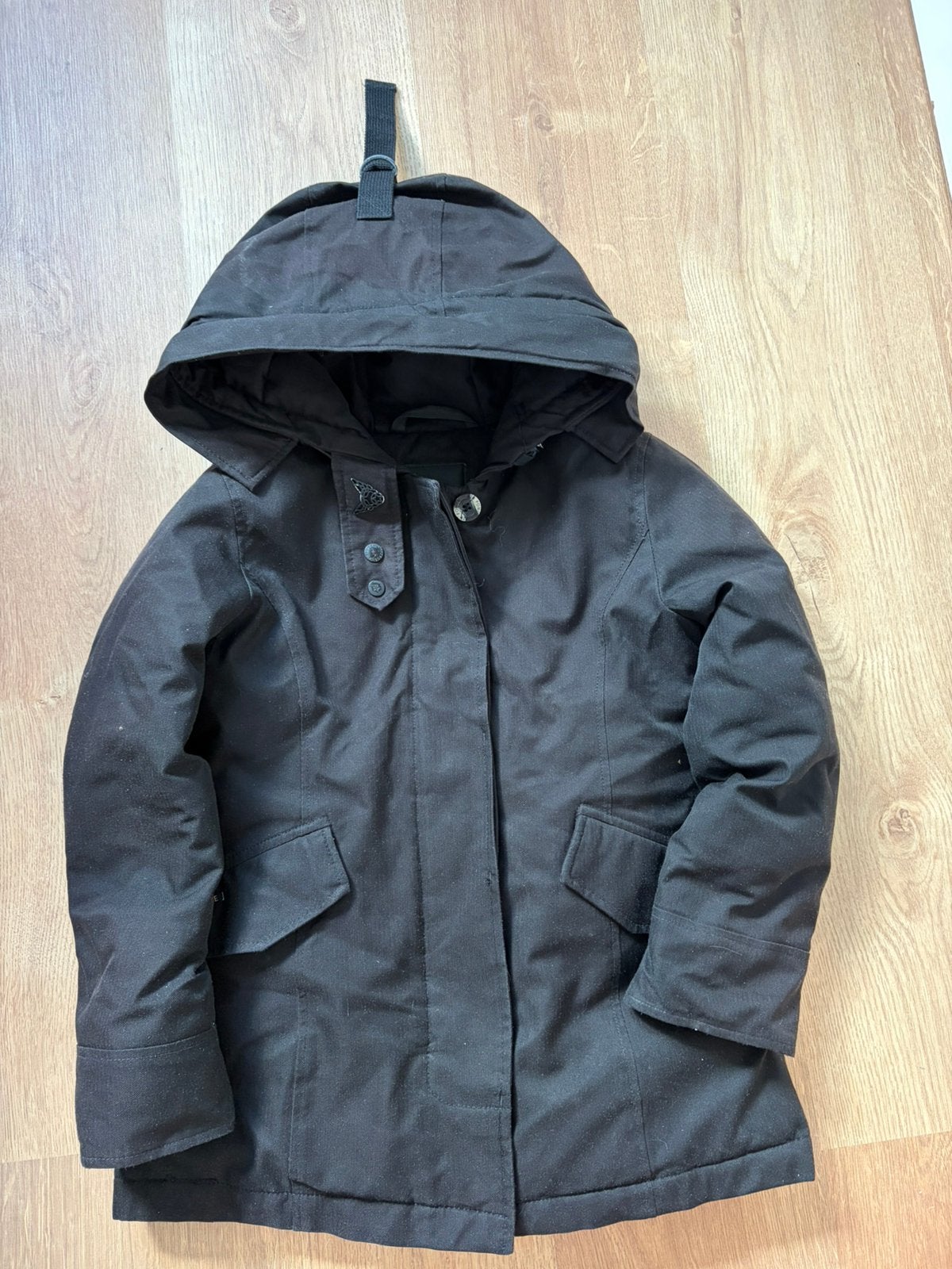 Zwarte Airforce winterjas 128 meisje of jongen, Kinderen en Baby's, Kinderkleding | Maat 128, Ophalen of Verzenden, Zo goed als nieuw