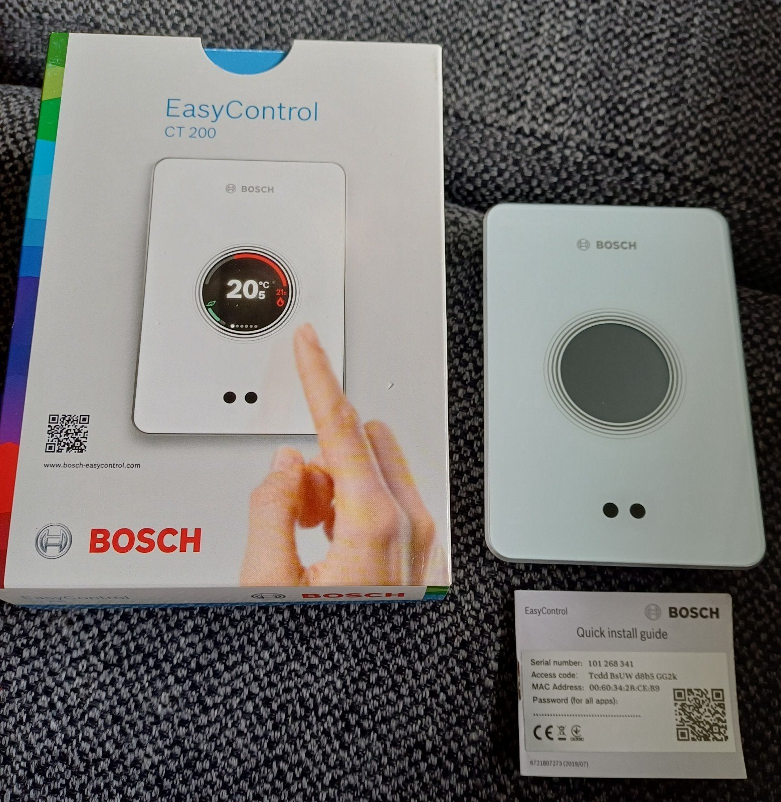 Bosch EasyControl CT 200 slimme thermostaat, Ophalen of Verzenden, Slimme thermostaat, Gebruikt