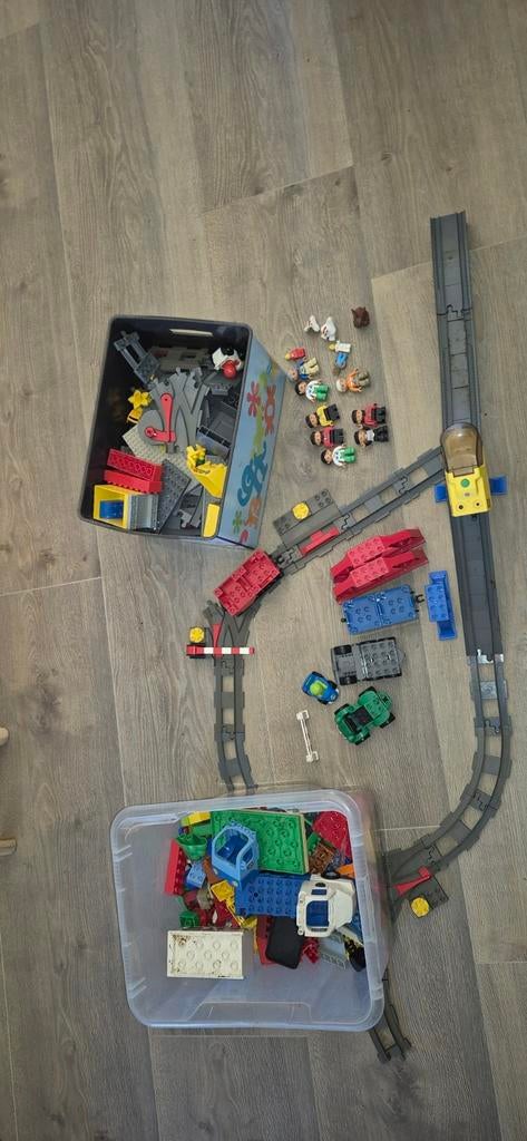 Duplo Treinset met poppen en losse blokken, Kinderen en Baby's, Speelgoed | Duplo en Lego, Gebruikt, Ophalen of Verzenden, Duplo