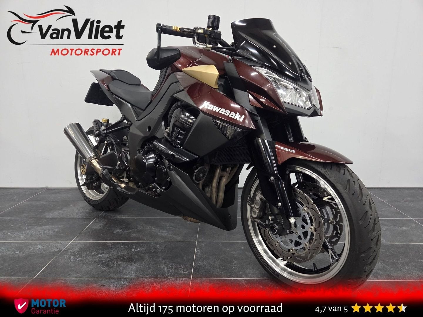 Erg Mooie Kawasaki Z1000 Model 2010 Bos uitlaten, 4 cilinders, Bedrijf, Onbekend, KAWASAKI