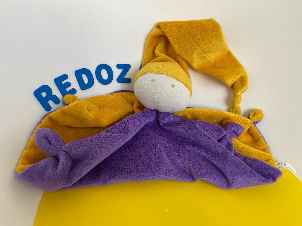 K2006 Difrax softdoek paars geel groot formaat, Ophalen of Verzenden, Zo goed als nieuw, Overige typen