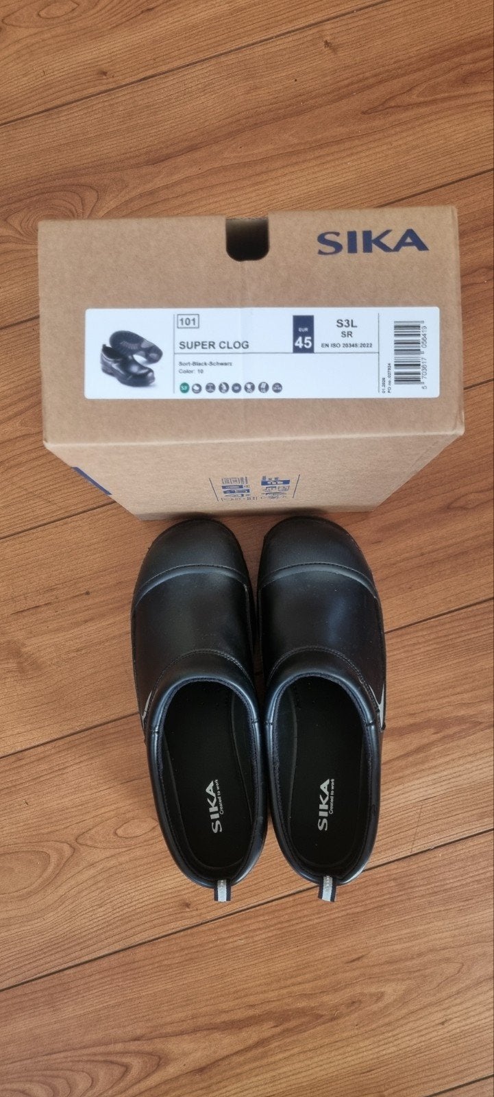 Sika Super Clog Klompen Maat 45 - 1 uur gedragen dus Nieuw, Kleding | Heren, Schoenen, Klompen, Zwart, Sika, Ophalen of Verzenden