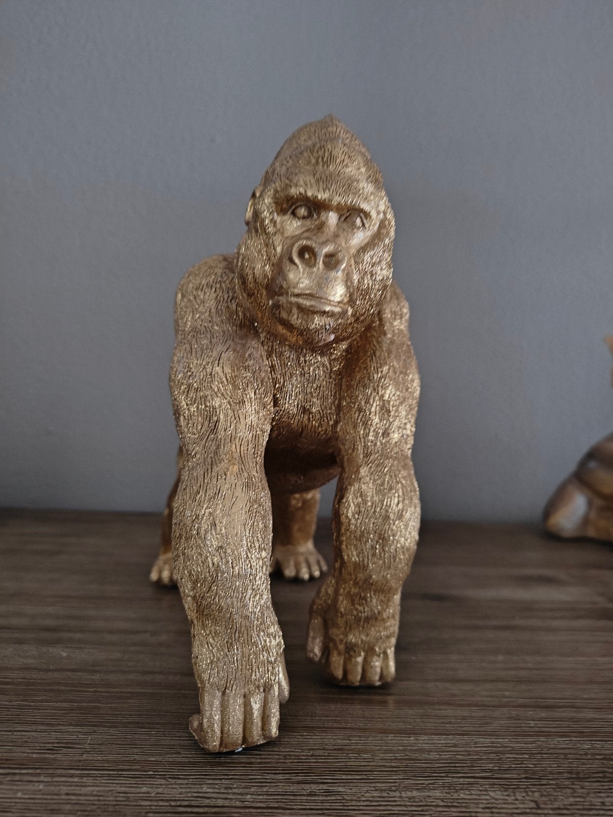 Stoere Gorilla ! goudkleurig, Huis en Inrichting, Ophalen of Verzenden, Nieuw, Goud