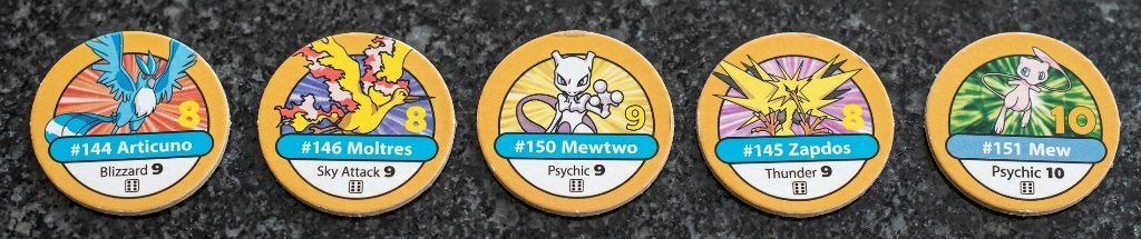 Pokemon flippo set Mew Mewtwo Zapdos Articuno, Ophalen of Verzenden, Gebruikt