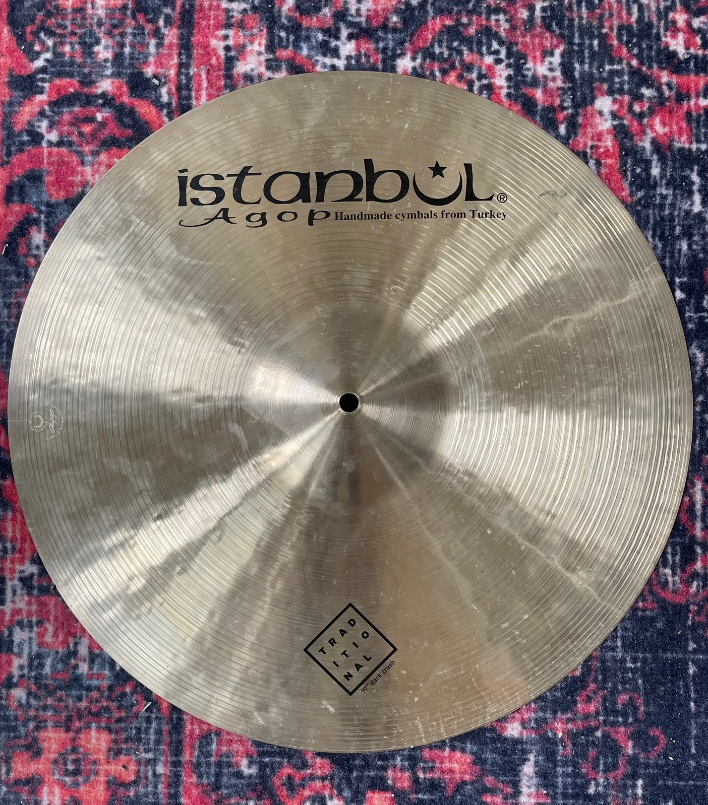 Istanbul Agop traditional dark crash 19 inch,, Ophalen of Verzenden, Zo goed als nieuw, Overige merken