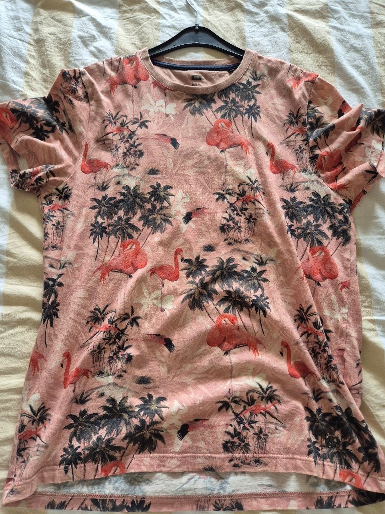 WE t-shirt heren roze maat M, Ophalen, Maat 48/50 (M), Zo goed als nieuw, Roze
