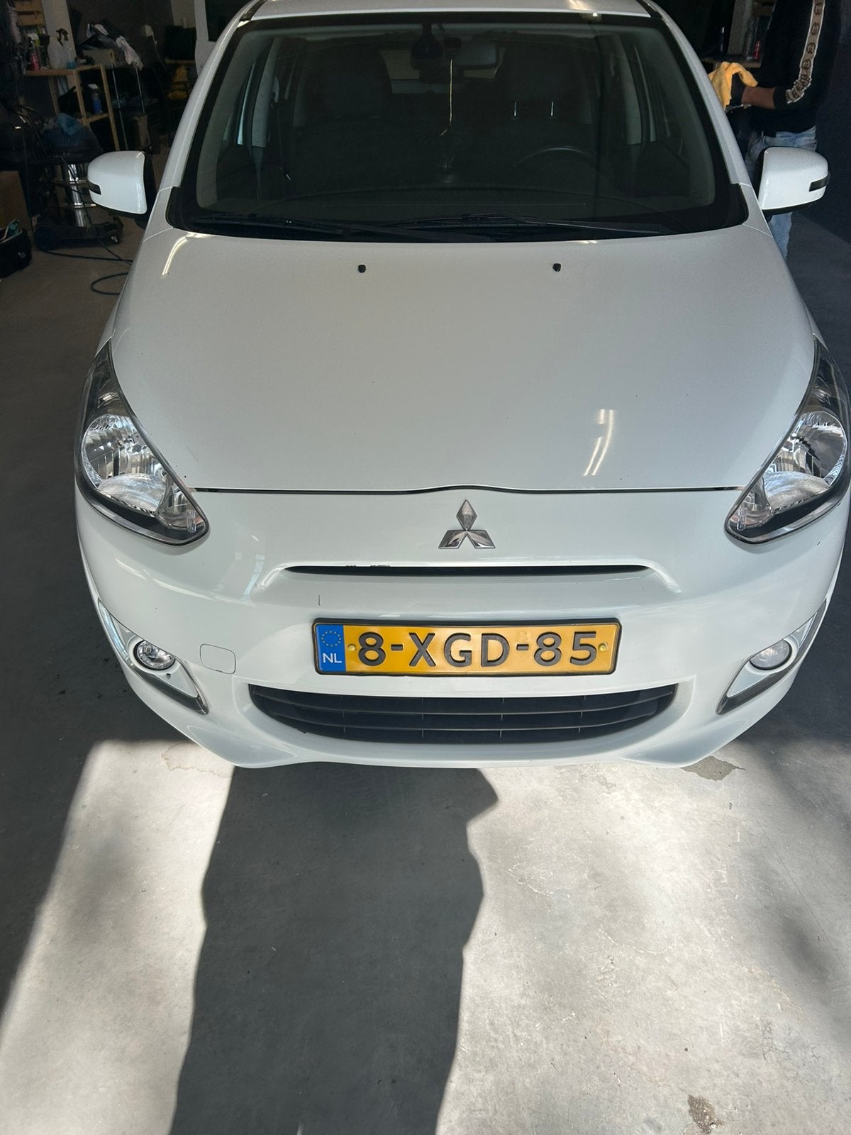 Mitsubishi Space Star 1.0 MPI 52KW 2014 Wit, Auto's, Voorwielaandrijving, Wit, Origineel Nederlands, Handgeschakeld