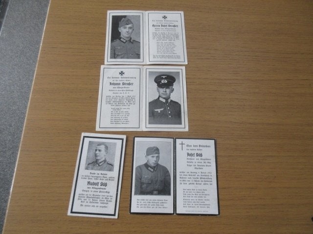 4 duitse bidprentjes , 2 keer 2 broers !!!!, Ophalen of Verzenden, Nederland