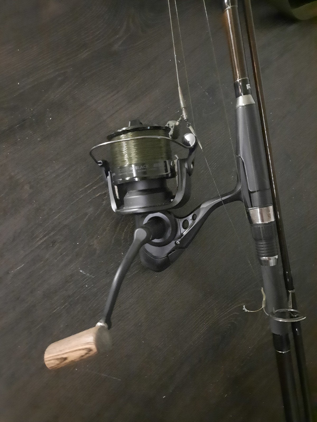 2 x Okuma Custom Black CB-60 Vismolen, Ophalen of Verzenden, Zo goed als nieuw, Molen