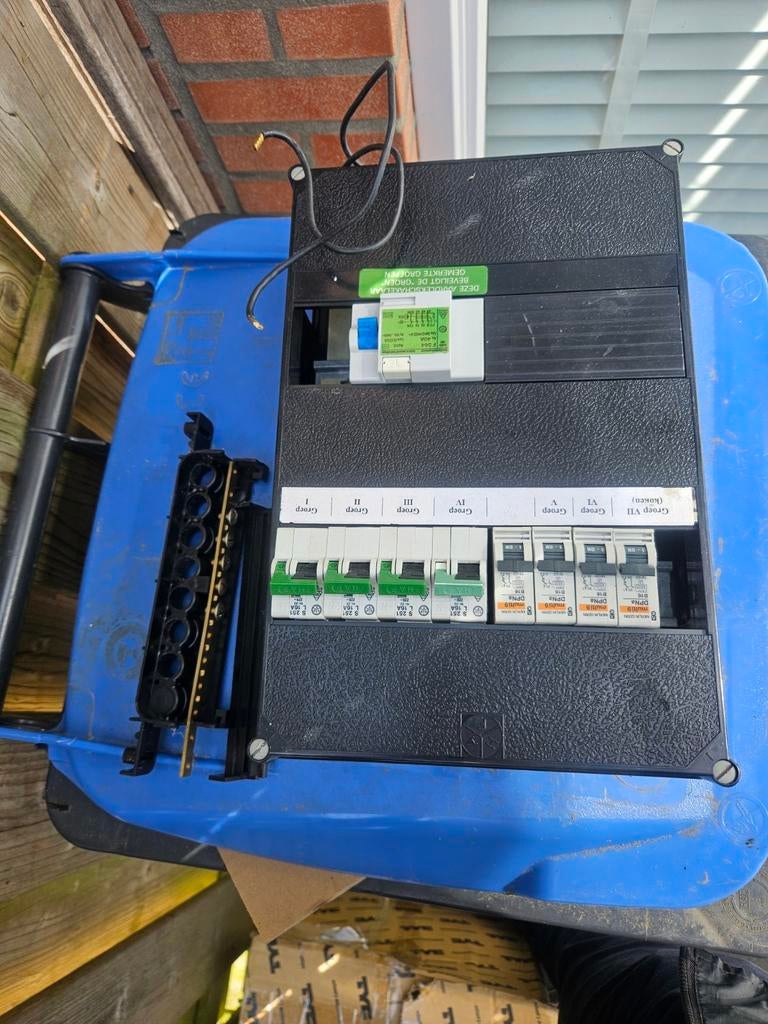 Meterkast met aardlekschakelaar en groepen, Ophalen of Verzenden