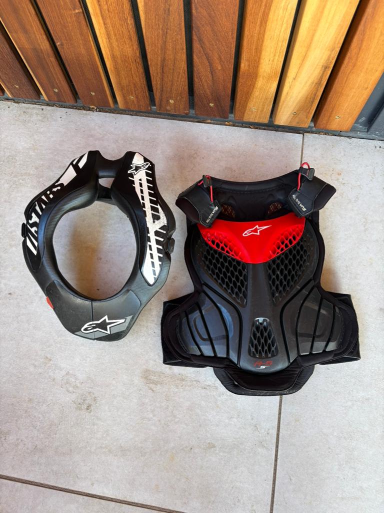 Alpinestars motocross bescherming kind bodyprotector brace, Ophalen of Verzenden, Tweedehands, Kinderen, Motorcrosskleding