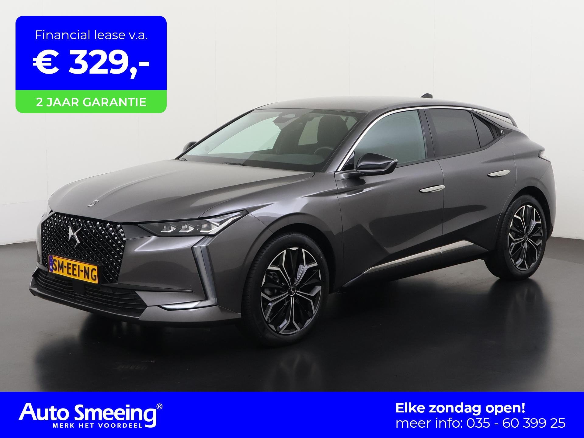 DS 4 1.2 Hybrid 145 Étoile | Head-Up | 360 Camera | Leder/A, Auto's, Euro 6, 1199 cc, Hybride Elektrisch/Benzine, Verwarmde buitenspiegels