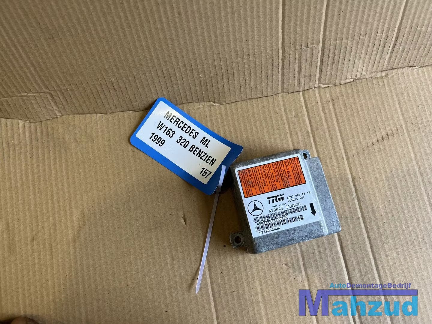 MERCEDES ML W163 Airbag module A0025424818 1998-2005, Gebruikt, Mercedes-Benz AG, Mercedes-Benz, Ophalen of Verzenden