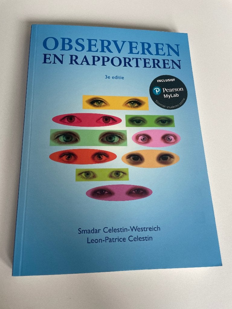 Observeren en rapporteren, Boeken, Studieboeken en Cursussen, Ophalen of Verzenden, Beta, Zo goed als nieuw, HBO