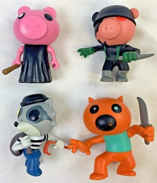 PhatMojo Roblox Piggy 4 figuren Set Foxy Piggy Zompiggy Rash, Verzamelen, Poppetjes en Figuurtjes, Coolsingel 104, 3011 AG Rotterdam, Netherlands