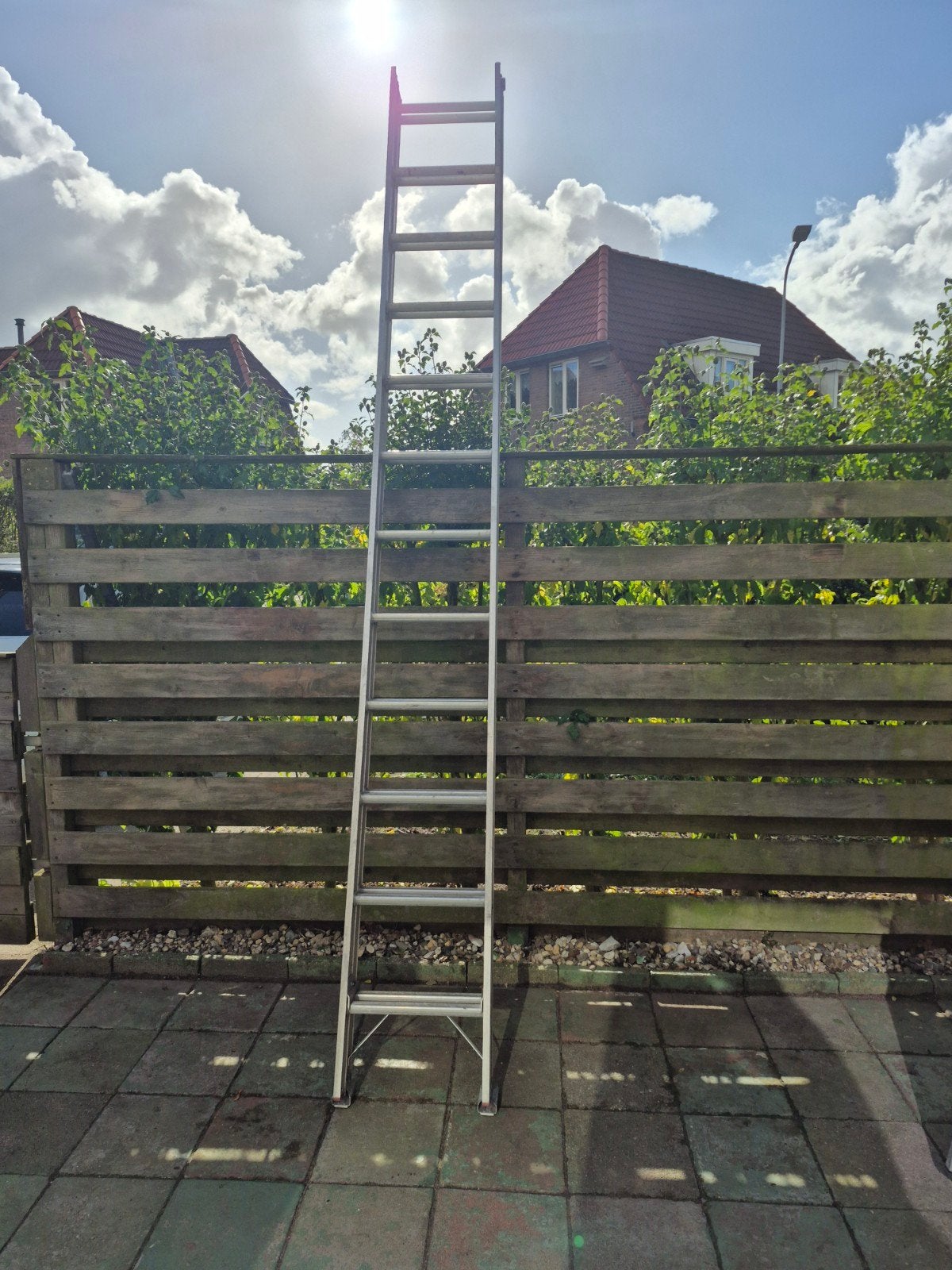 Altrex Ladder 2x12 - 2 tot 6 meter - Gebruikt, Doe-het-zelf en Verbouw, Ophalen, Gebruikt, Ladder, 4 meter of meer