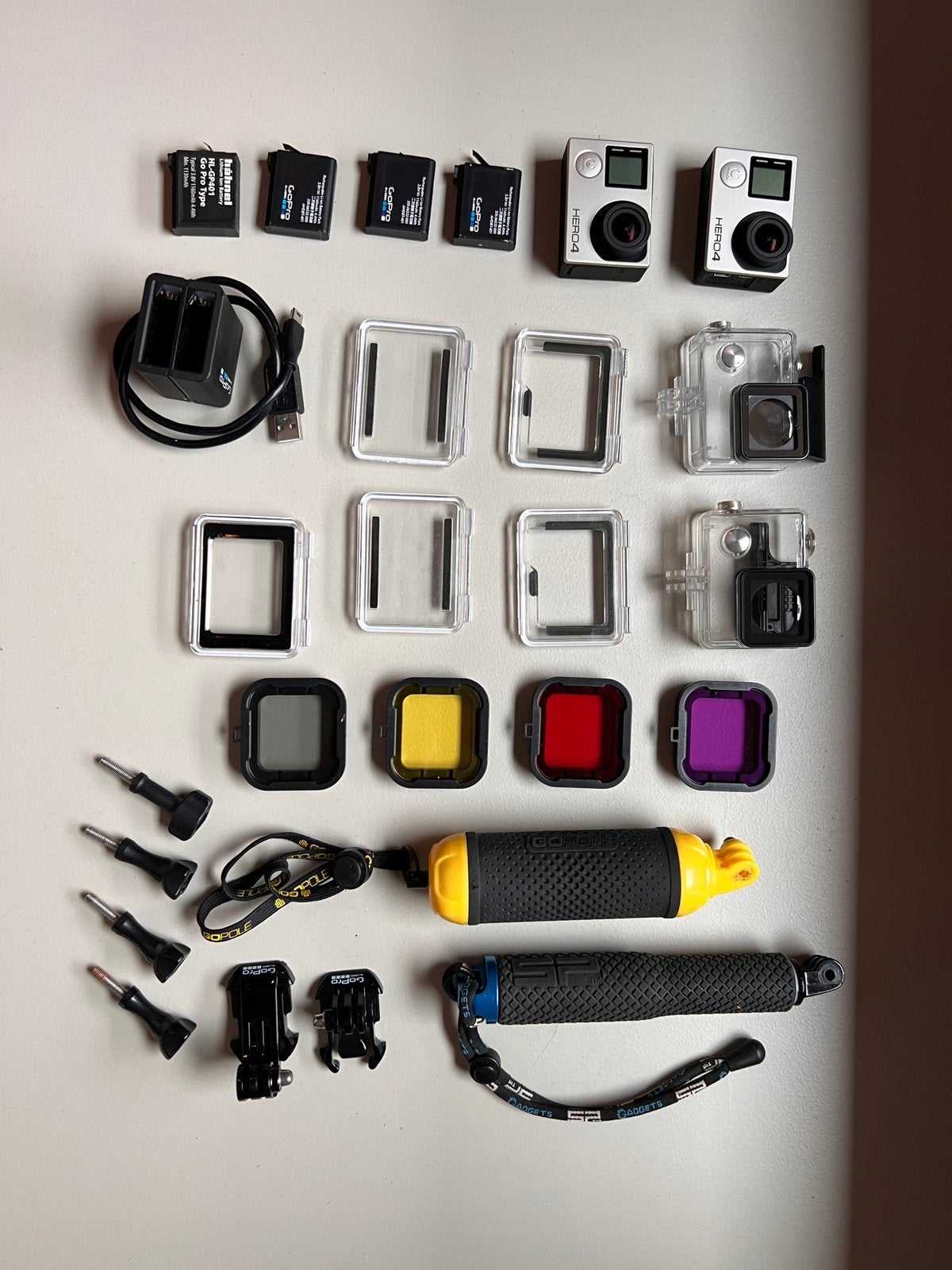 Gopro 4 hero actioncam (2x)
