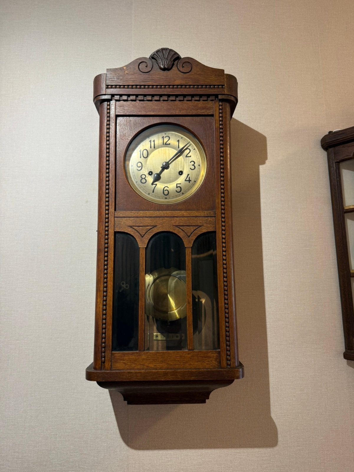 Antieke mechanische wandklok te koop, Ophalen