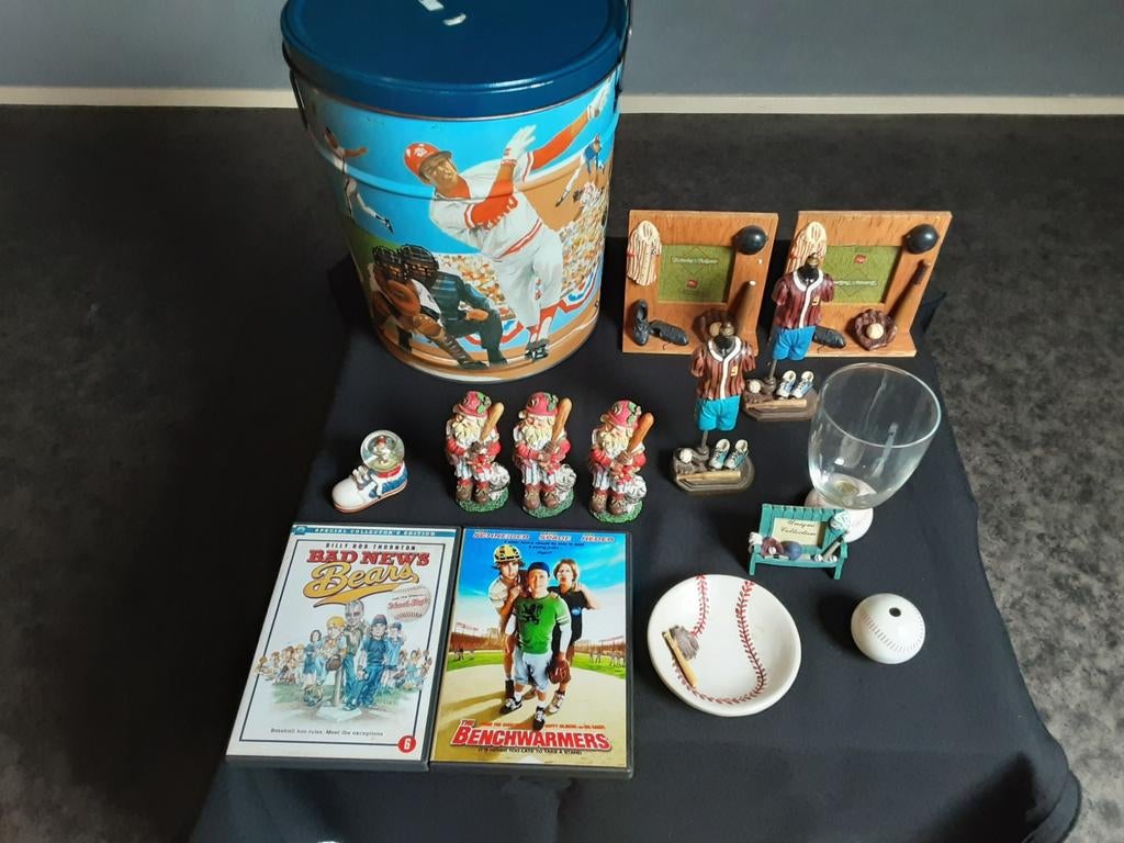 Honkbal Fan Collectie: Fotolijstjes, Blik, Poppetjes & DVD's, Verzamelen, Ophalen of Verzenden