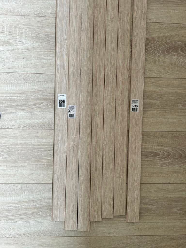 7x Gamma Europlint 606 Xtra Breed Wit Geolied Eiken 240cm, Ophalen, Eiken, Nieuw, 200 tot 250 cm