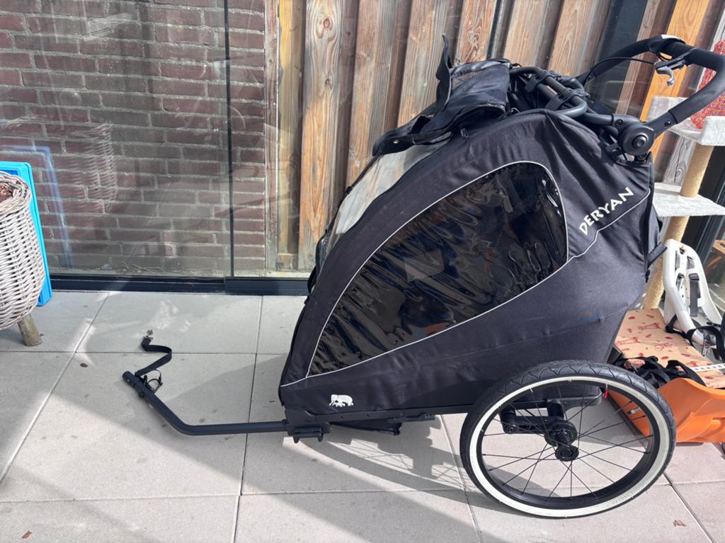 Deryan fietskar - Zo goed als nieuw!, Ophalen of Verzenden, Zo goed als nieuw, Kinderkar, 40 tot 60 kg