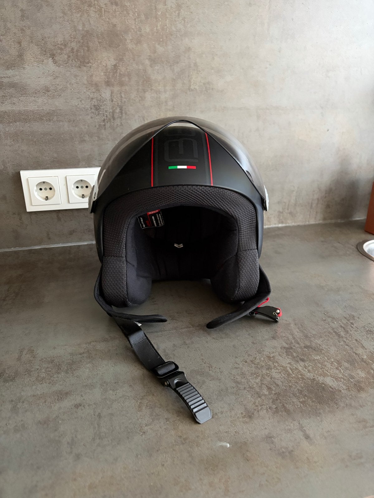 Zwarte Jethelm - Beon Design / Vito Helmets, Jethelm, S, Dames, Tweedehands