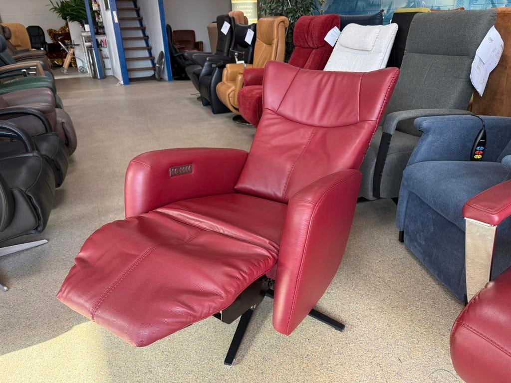 Prominent sta op relax stoel relaxfauteuil gratis bezorging, Ophalen of Verzenden, Zo goed als nieuw, Leer, Ruim 100 top merken in onze outlet in alle kleuren en maten