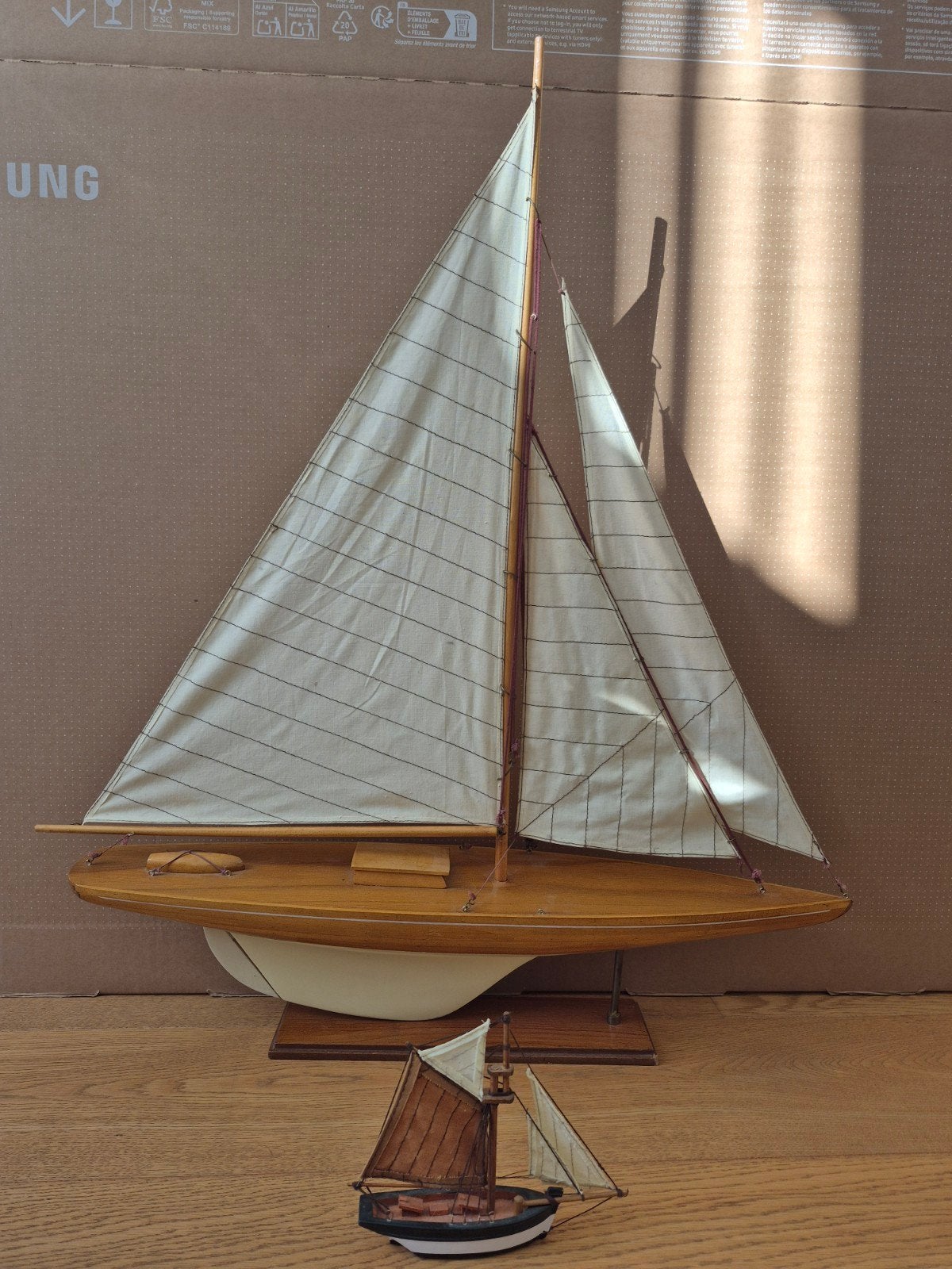 Gedetailleerd houten zeilbootmodel, Hobby en Vrije tijd, Ophalen, Zo goed als nieuw, Groter dan 1:32, Overige merken