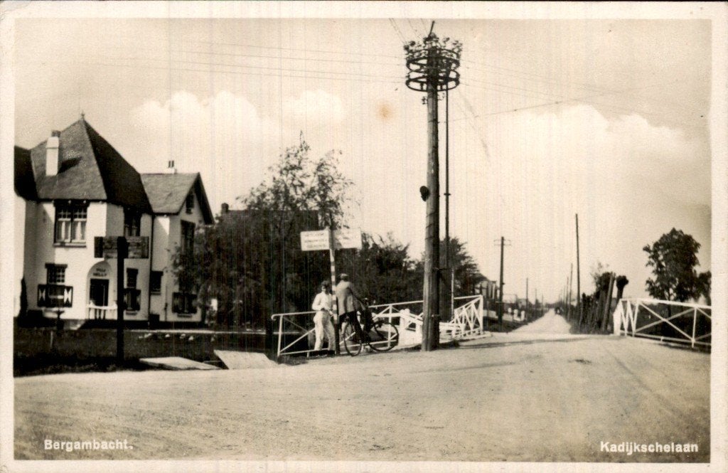 Bergambacht - Kadijkschelaan - Brug, Ophalen of Verzenden, 1920 tot 1940, Gelopen, Zuid-Holland